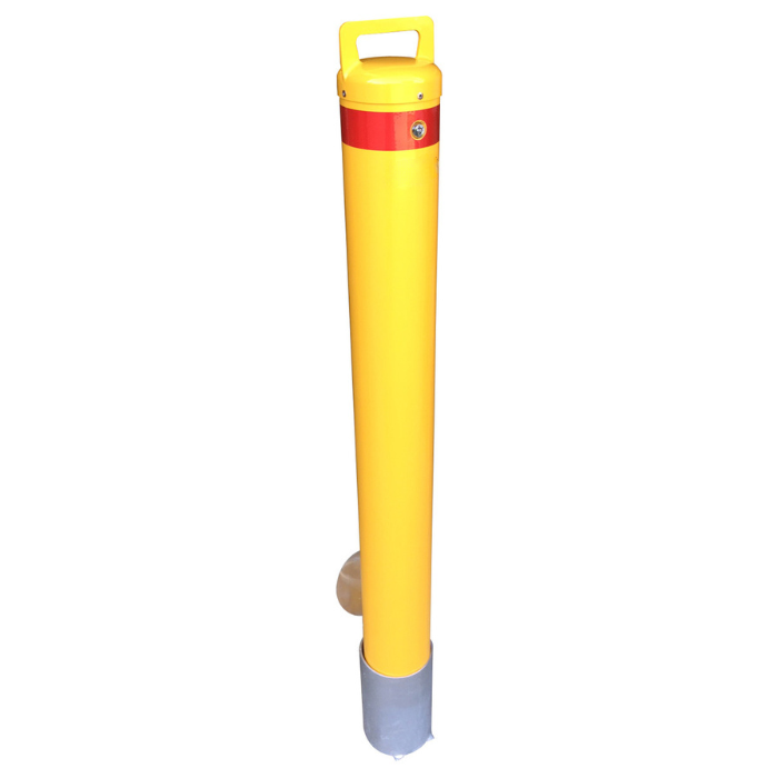 140mm removable bollard key lock type with sleeve