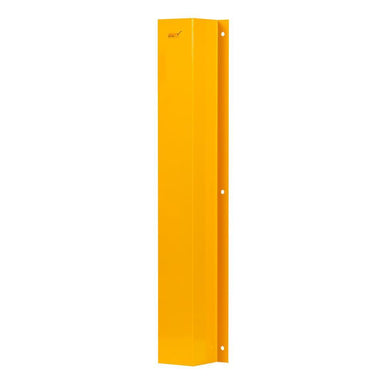 Down pipe protector - 150 x 150mm yellow powder coated - Car Parks and Roads
