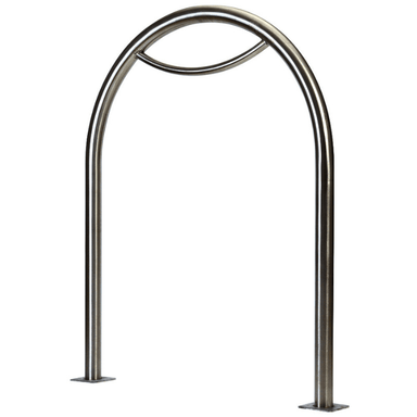 Bike Rack Stainless Steel In Ground Hoop 316 Grade - City of Melbourne Design - Car Parks and Roads