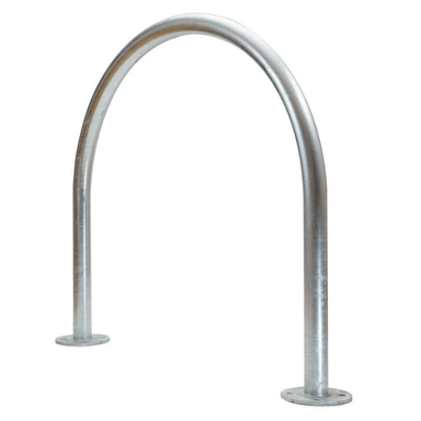 Bike Rack Galvanised Surface Mounted Hoop - Car Parks and Roads