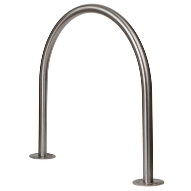 Bike Rack Stainless Steel Surface Mounted Hoop 304 Grade - Car Parks and Roads
