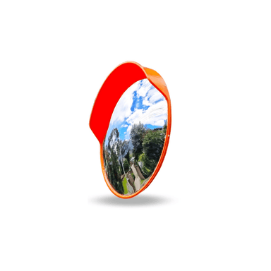 Outdoor Hooded Convex Safety Mirror 1000mm - Car Parks and Roads