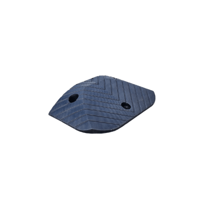 Aggressive speed hump 50mm black end cap