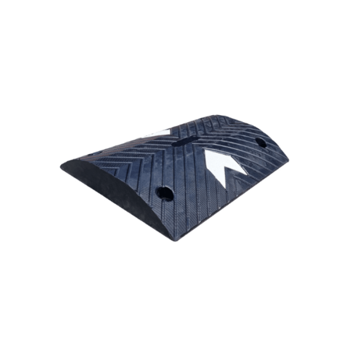 Aggressive speed hump 75mm high black middle section