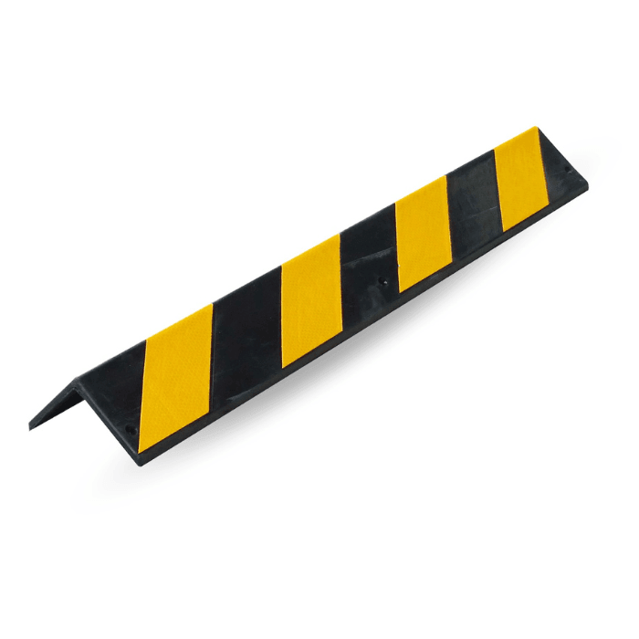 Corner guard - rubber square nose 100mm wide x 800mm long - Car Parks and Roads
