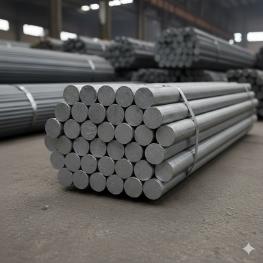 Galvanised Round Dowel - 16mm - Car Parks and Roads