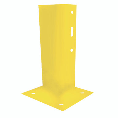 Guard Rail 750mm Post Yellow Powder Coated