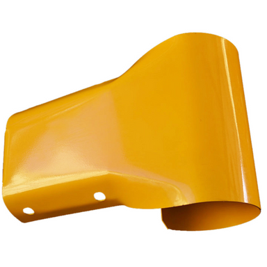 Guard Rail Bullnose End Powdercoated Yellow