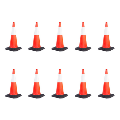 Reflective Traffic Cones - Class 1W 3M Reflective - Car Parks and Roads