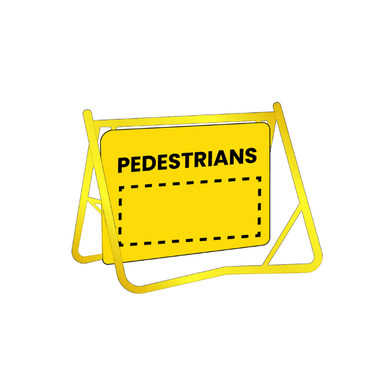Swing Stand Sign - Pedestrians - 900x600mm - Car Parks and Roads