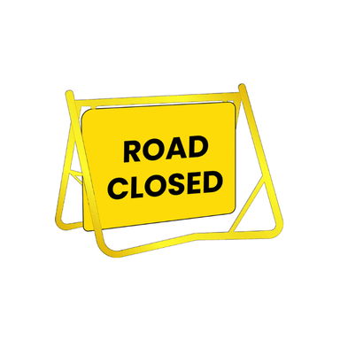 Swing Stand Sign - Road Closed - 900x600mm - Car Parks and Roads