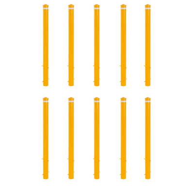 Ten pack. Cast in steel bollard. 114mm dia x 1640mm high. - Car Parks and Roads