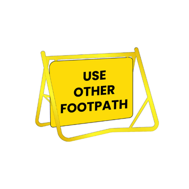Swing Stand Sign - Use Other Footpath - 900x600mm - Car Parks and Roads