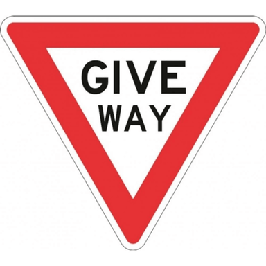 Give Way Sign - 750mm (R1-2A) - Car Parks and Roads