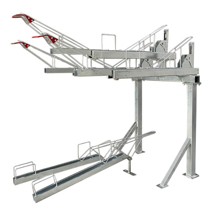 double decker bike rack fits 4 bikes 2 up 2 down