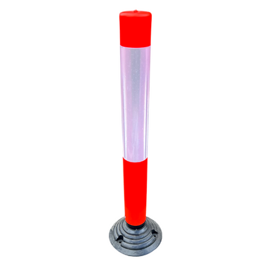 flexible rebound bollard knock down type