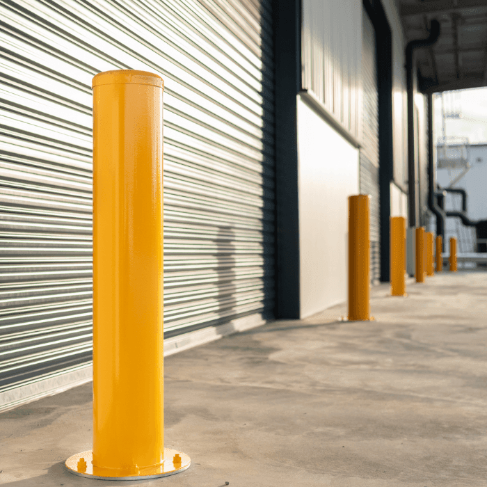 Bollard | 220 x 1200mm | Surface Mount - Car Parks and Roads