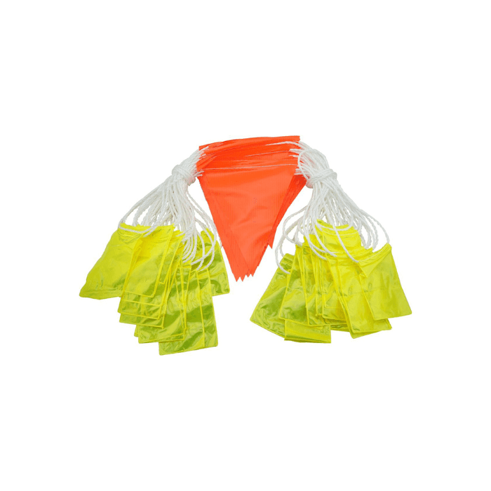 Bunting - Day/night Reflective - 30m Roll Orange/yellow - Car Parks and Roads