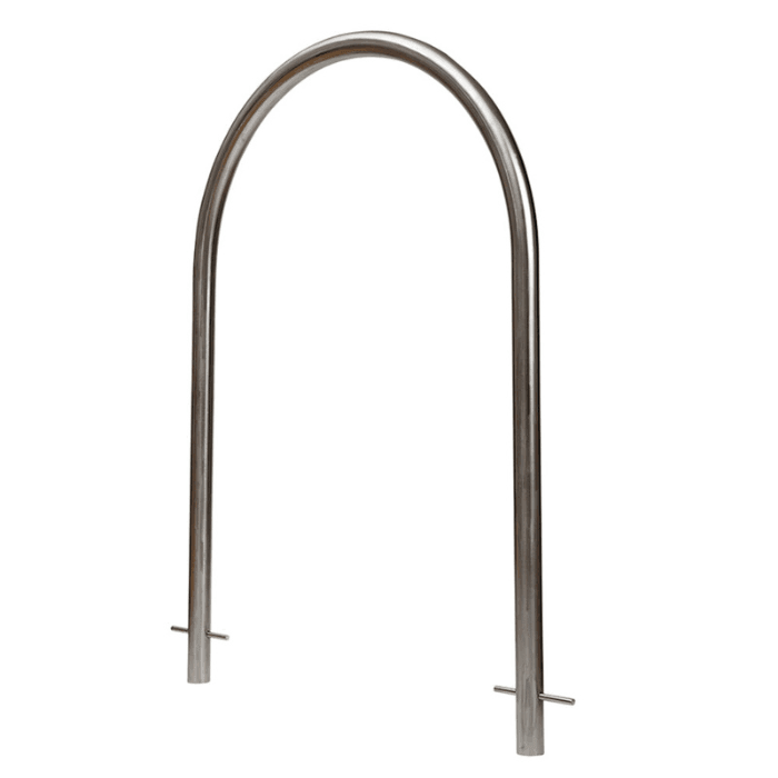 In Ground Mounting Bike Rack Bike Rack Stainless Steel In Ground Hoop 304 Grade — Car Parks and Roads