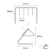 Bike Rack Galvanised Coat Hanger - Medium - Car Parks and Roads