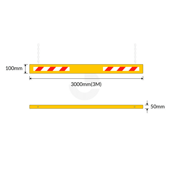 Height Clearance Bar 3 Metres Long - Car Parks and Roads