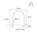 Bike Rack Stainless Steel In Ground Hoop 304 Grade - Car Parks and Roads