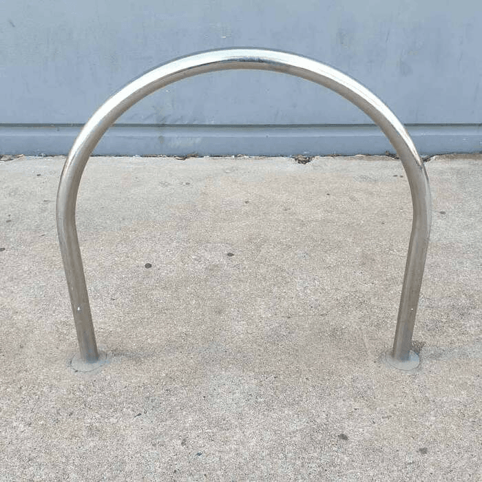 Bike Rack Stainless Steel In Ground Hoop 304 Grade - Car Parks and Roads