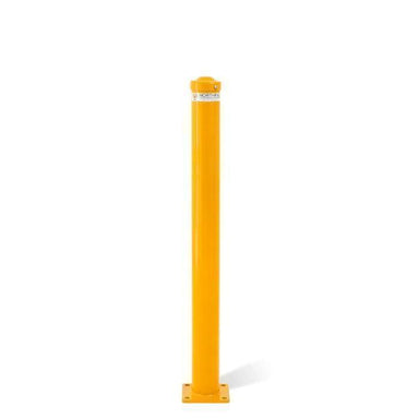 Ten pack. Surface mounted steel bollard. 89mm dia x 1m high. - Car Parks and Roads