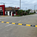 Aggressive speed hump 75mm black end cap