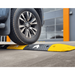 Aggressive speed hump 75mm black end cap