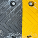 Aggressive speed hump 75mm yellow end cap