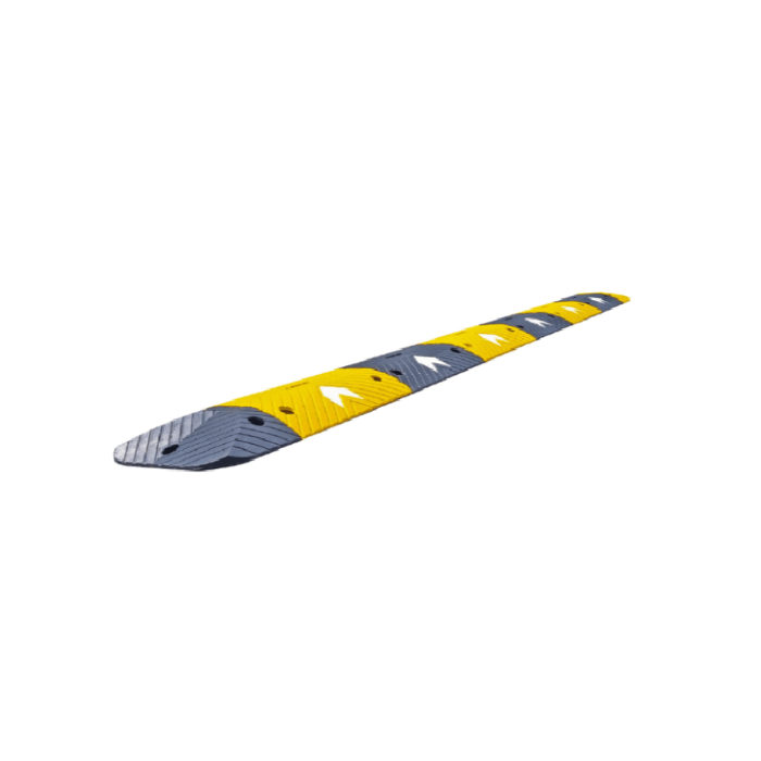 Aggressive speed hump 75mm yellow end cap
