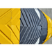 Aggressive speed hump 75mm yellow end cap