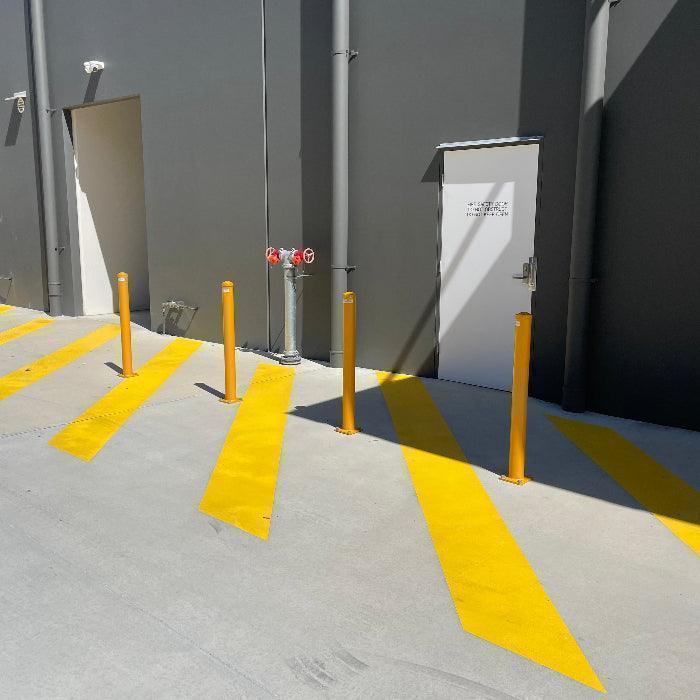 Bollards as building protection