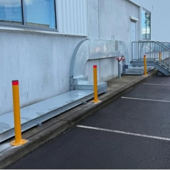 Bollard used in parking area