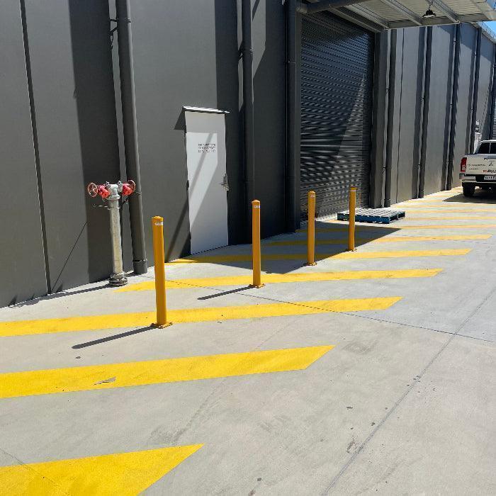 Building protection with bollards