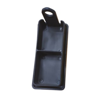 C Post End Cap Black Finish Bottom View