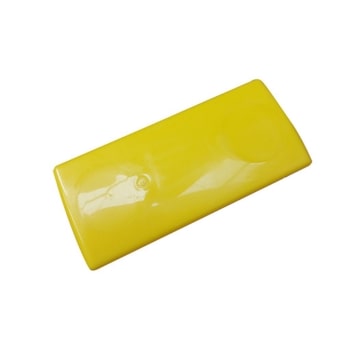 C Post End Cap Safety Yellow Top View
