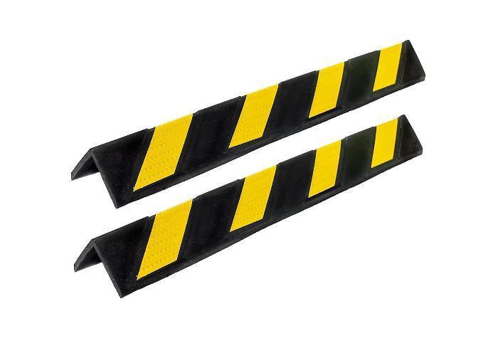 Corner guard - rubber square nose 100mm wide x 800mm long - Car Parks and Roads