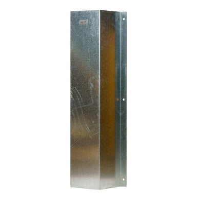 Down pipe protector - 250 x 250mm galvanised - Car Parks and Roads