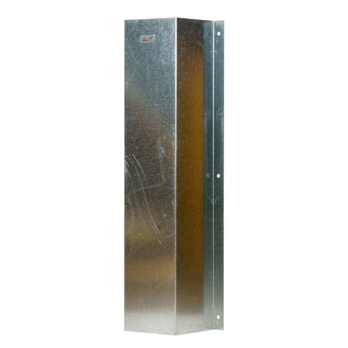 Down pipe protector - 250 x 250mm galvanised - Car Parks and Roads
