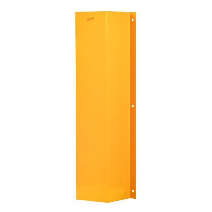 Down pipe protector - 250 x 250mm yellow powder coated - Car Parks and Roads