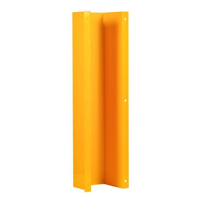 Down pipe protector - 250 x 250mm yellow powder coated - Car Parks and Roads