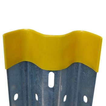 End Protector with Guard Rail Vertical