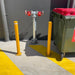 Fire hydrant protection with bollards