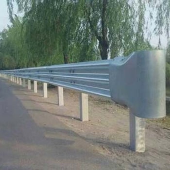 Galvanised Bullnose End used for Guard Rail