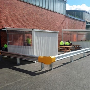 Galvanised Guard Rail In-Ground Post 1.32M used for isolating an area