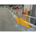 Guard Rail 1200mm Post with Baseplate used in Warehouse