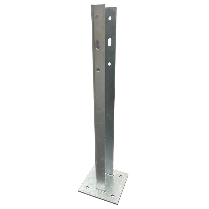 Guard Rail 1200mm Post with Baseplate 1 Rail Hole