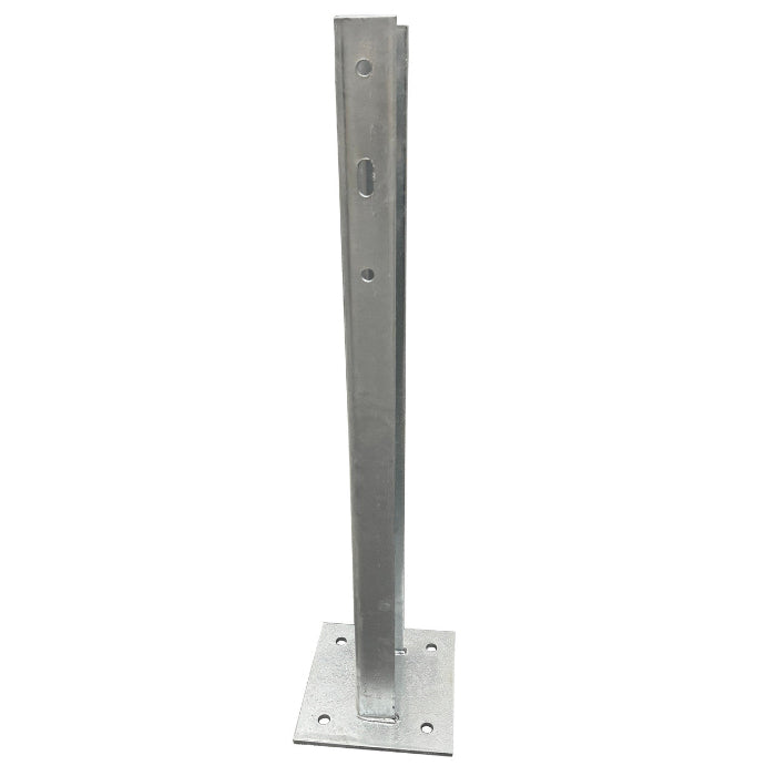 Guard Rail 1200mm Post with Baseplate 1 Rail Hole